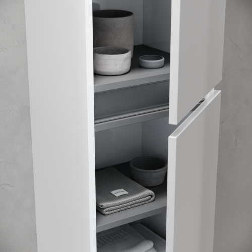 Шкаф-пенал Sancos Urban PUR35W 35х30х160 подвесной цвет белый - фото 5